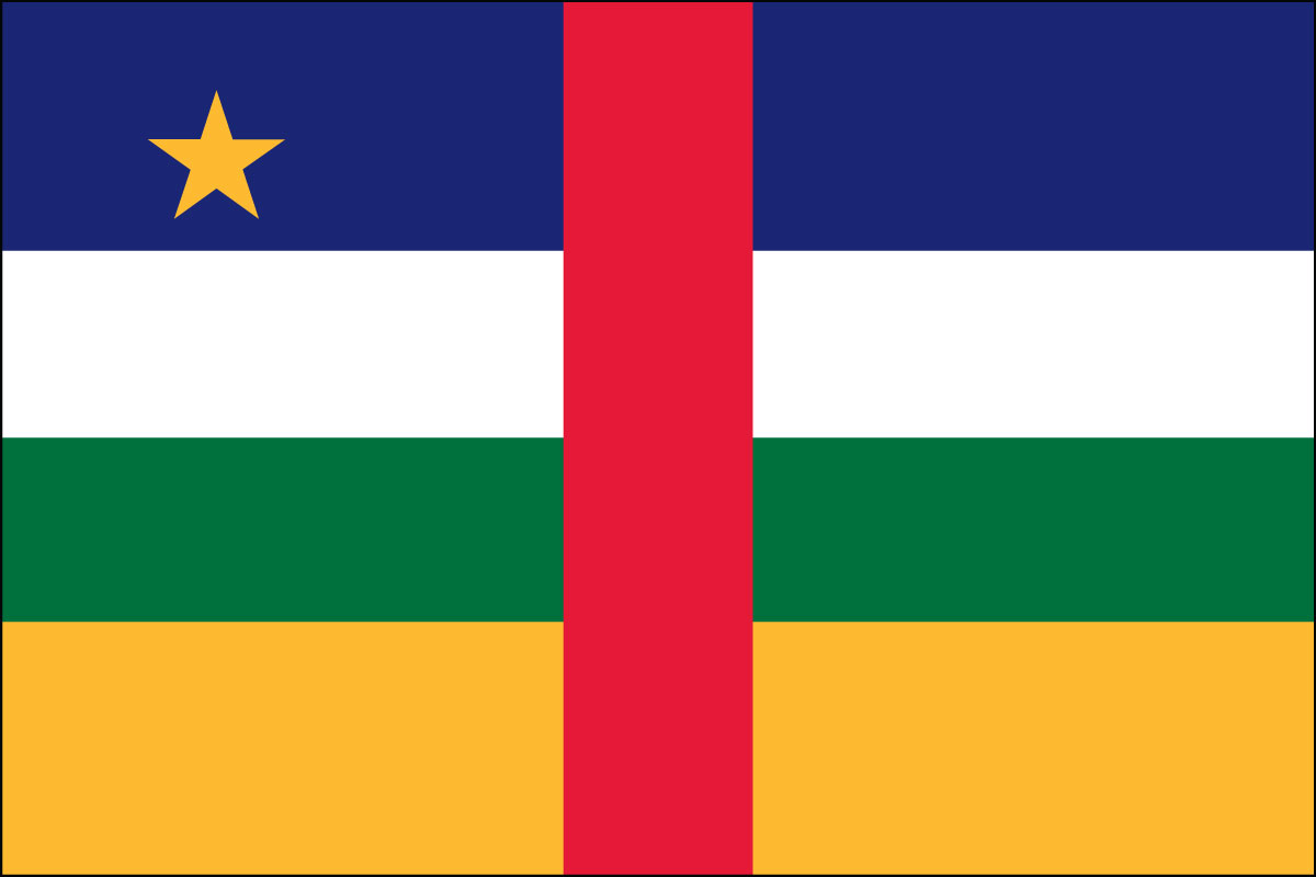 3x5' poly flag of Central African Republic