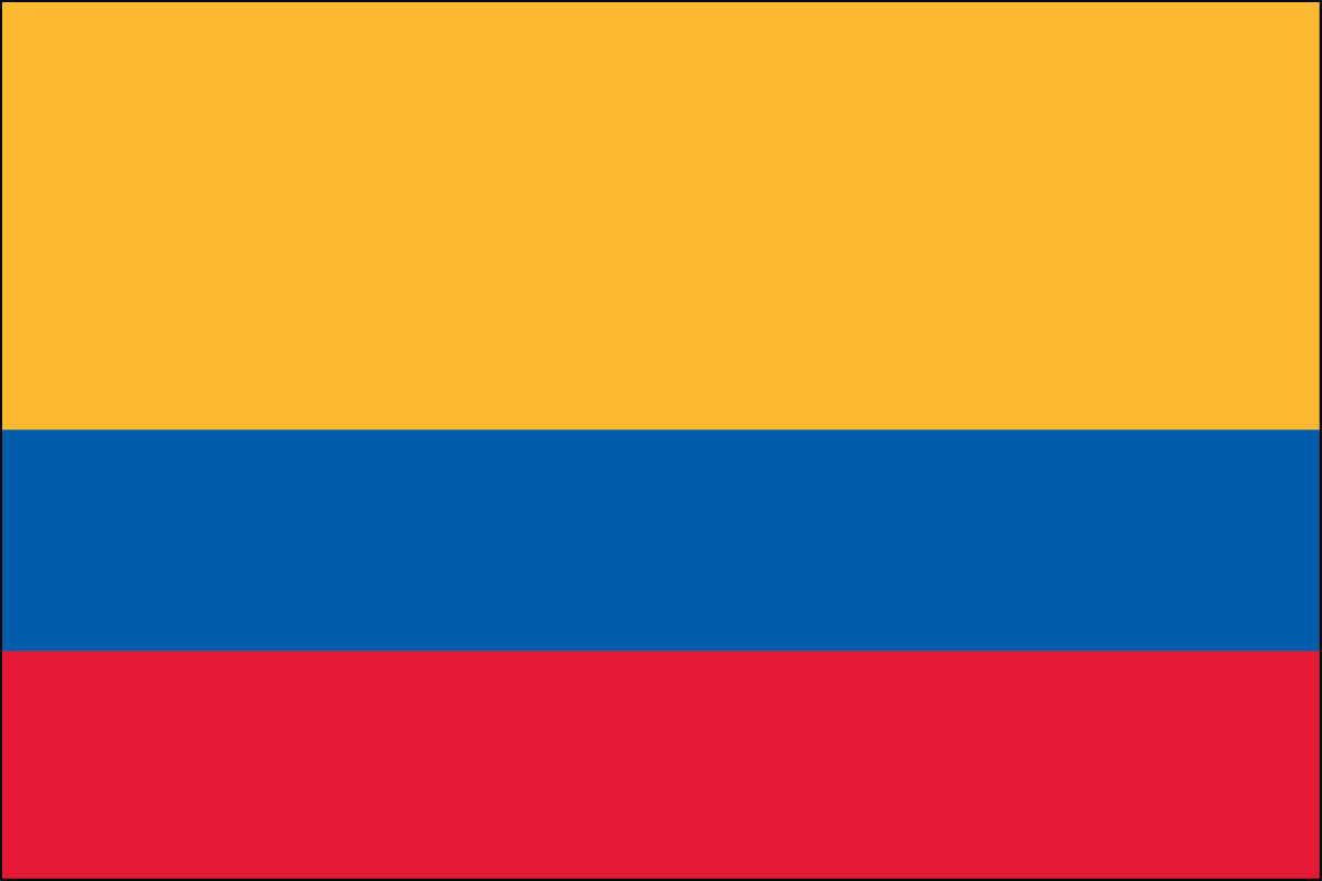 2x3' Nylon flag of Ecuador - Civil (no seal)