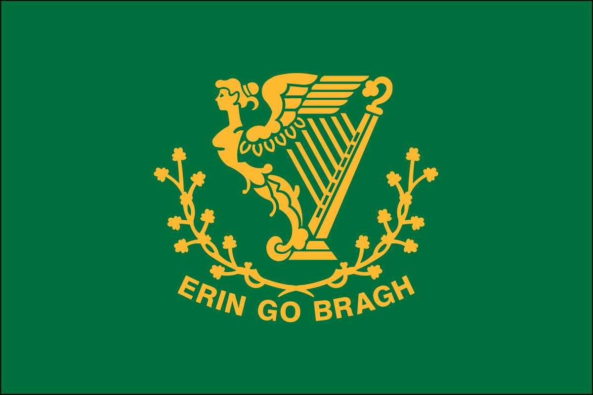 2x3' Nylon flag of Erin Go Bragh