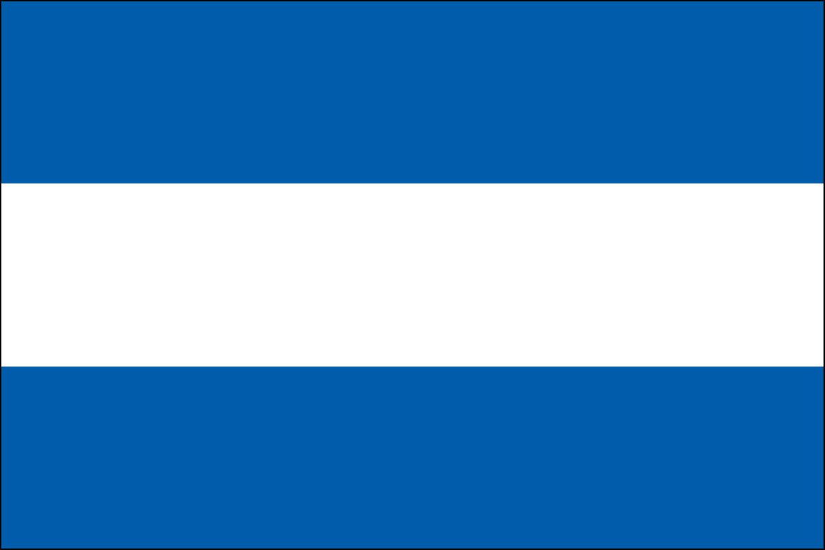 12x18" Nylon flag of El Salvador - Civil (no seal)