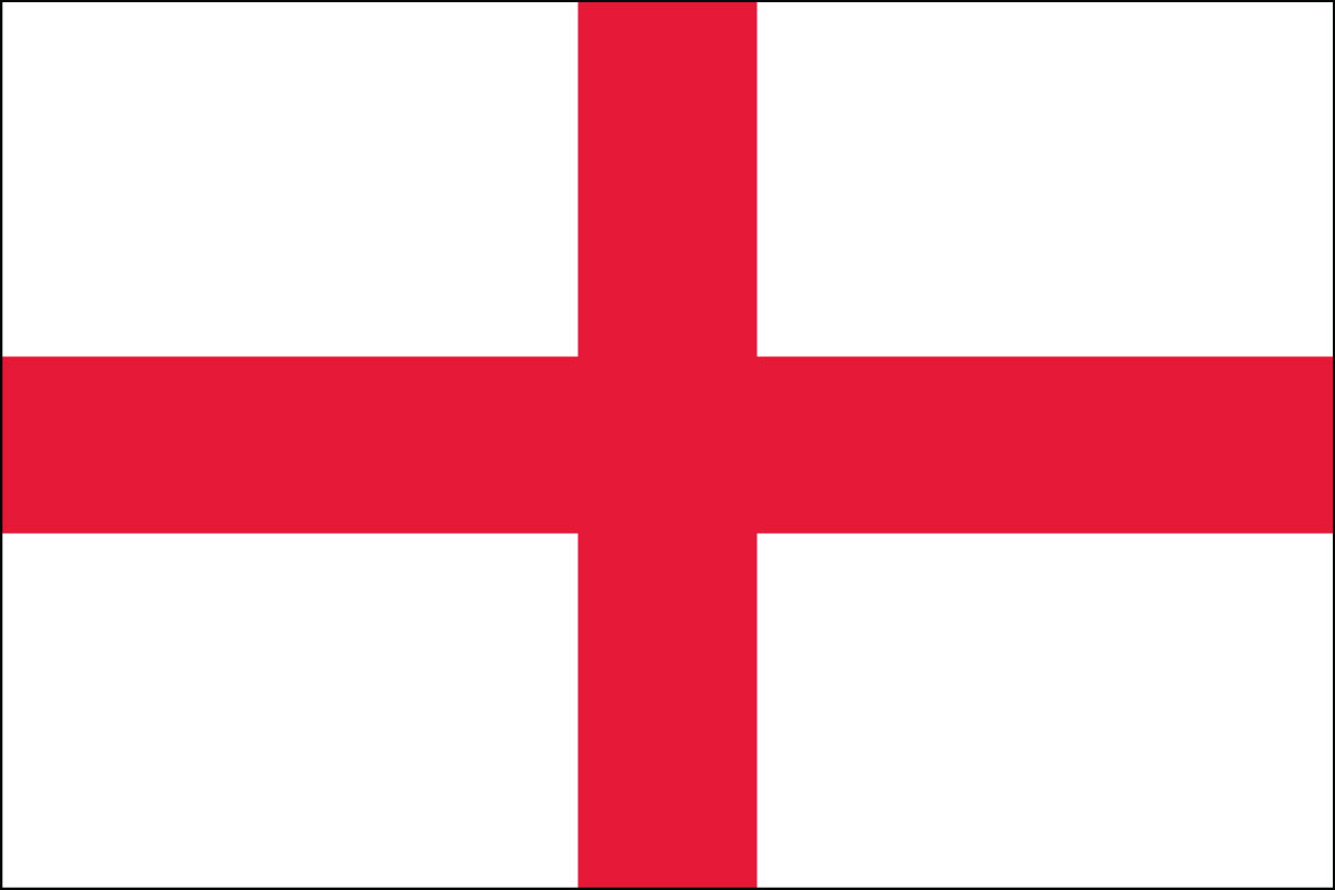 12x18" Nylon flag of England (St. George)