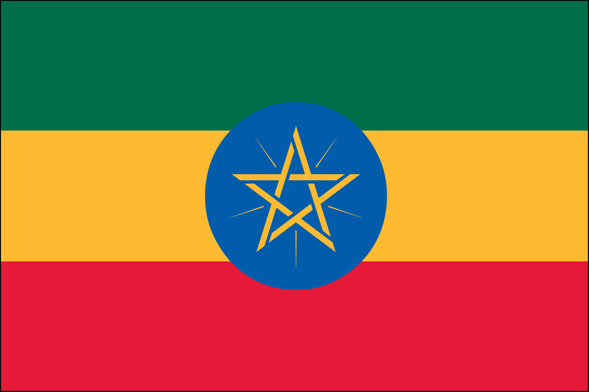 3x5' poly flag of Ethiopia