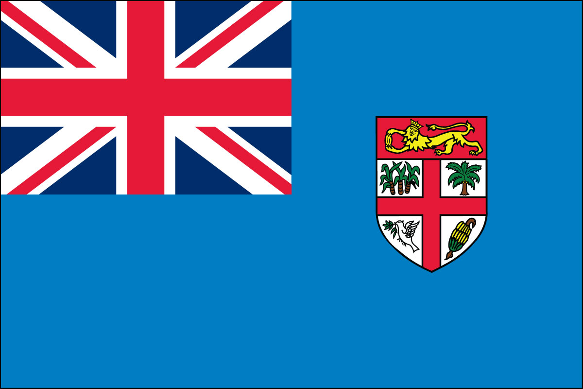 2x3' Nylon flag of Fiji