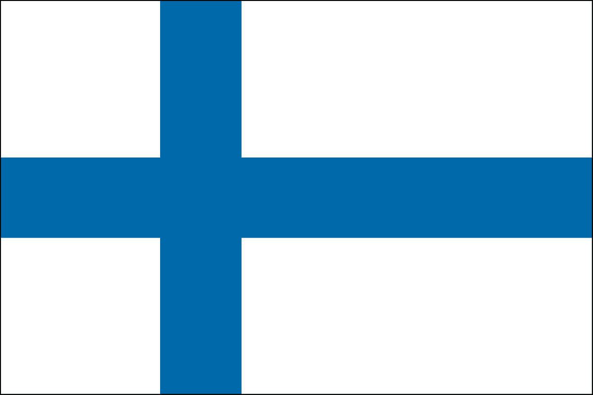 12x18" Nylon flag of Finland