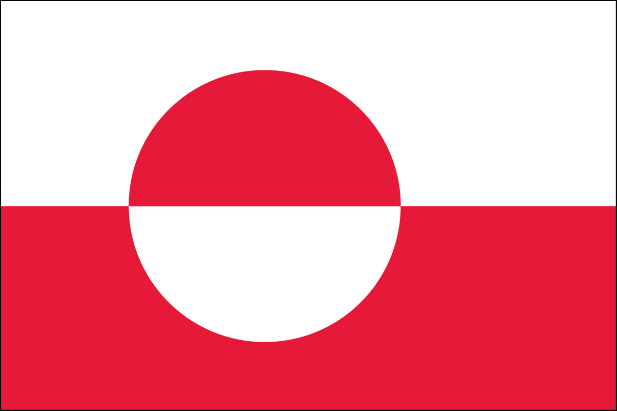 3x5' poly flag of Greenland