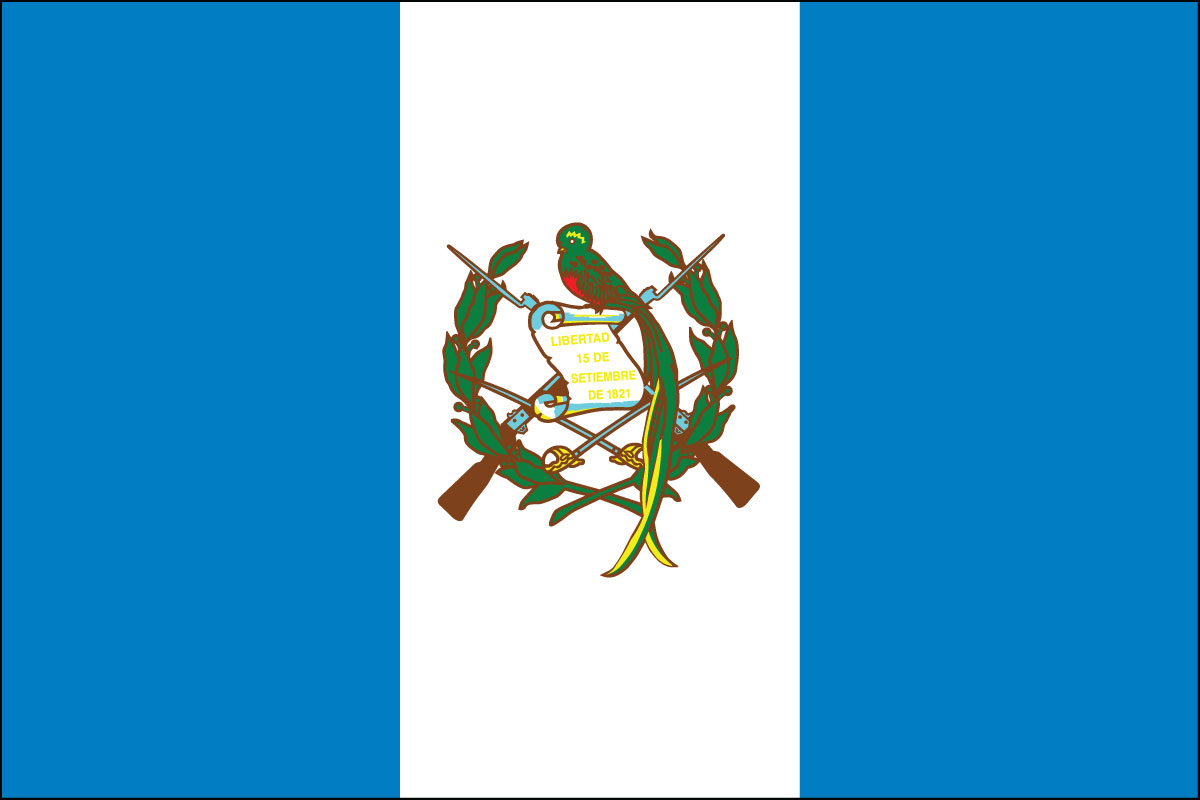 2x3' Nylon flag of Guatemala