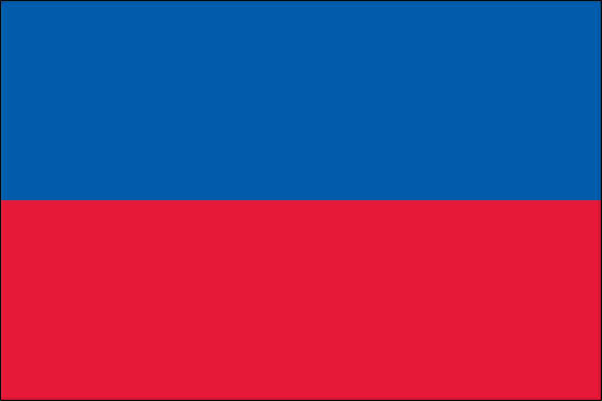 12x18" Nylon flag of Haiti - Civil (no seal)