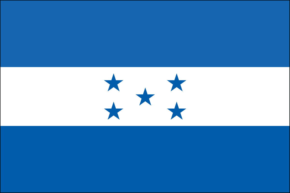 12x18" Nylon flag of Honduras