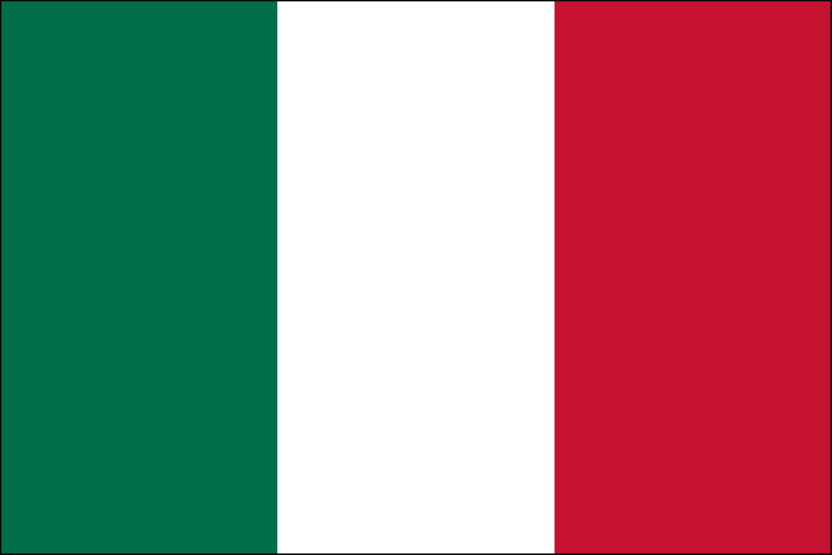 12x18" Nylon flag of Italy