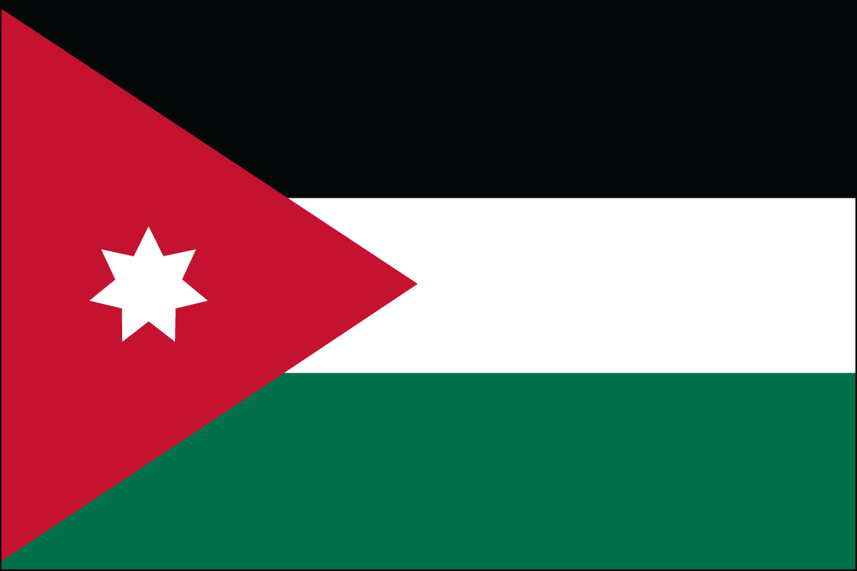 3x5' poly flag of Jordan