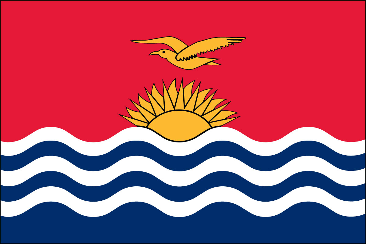 3x5' poly flag of Kiribati