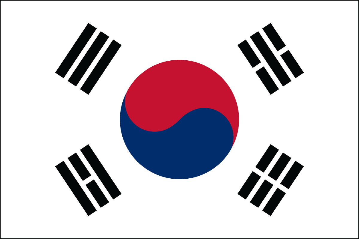 3x5' poly flag of Korea - South