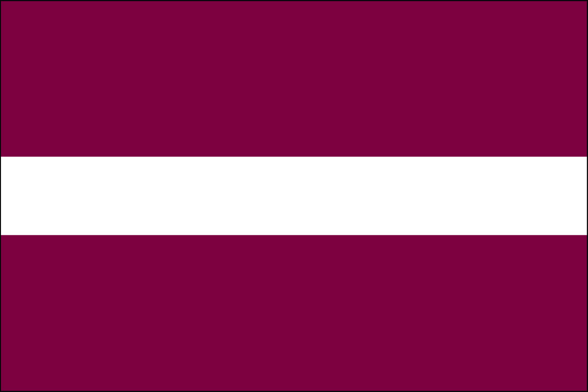 12x18" Nylon flag of Latvia