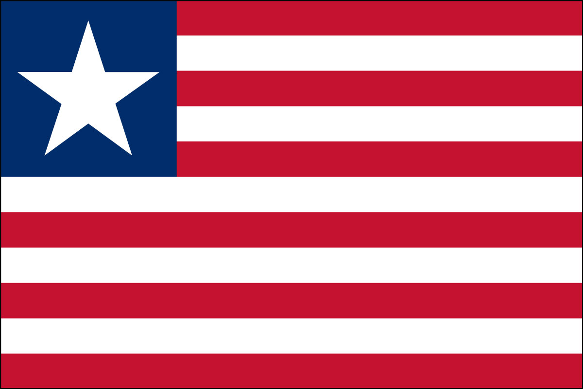 3x5' poly flag of Liberia