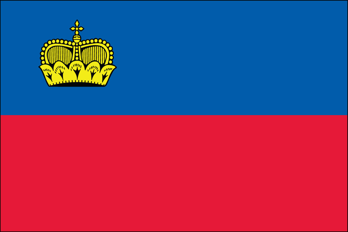 3x5' poly flag of Liechtenstein