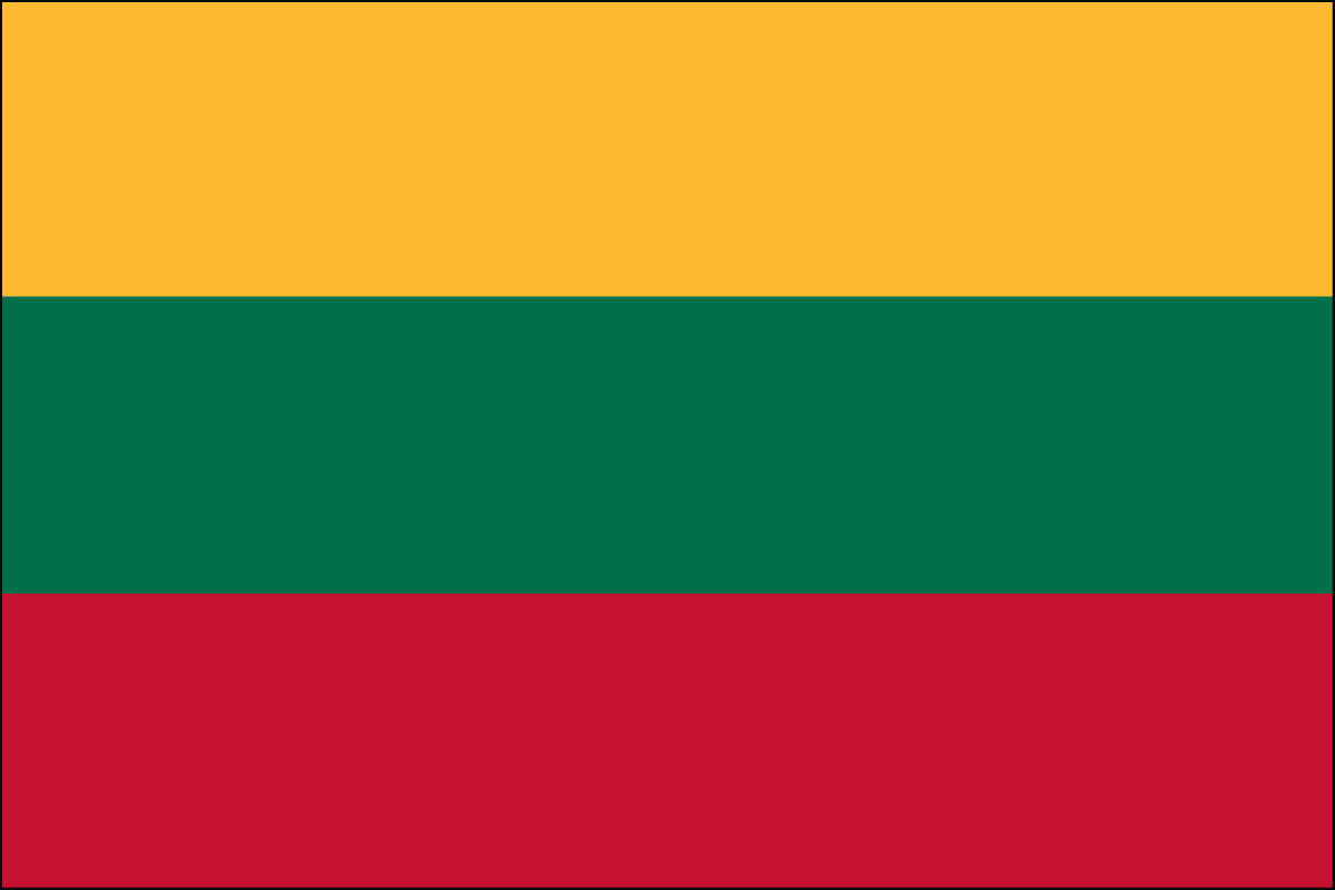 12x18" Nylon flag of Lithuania