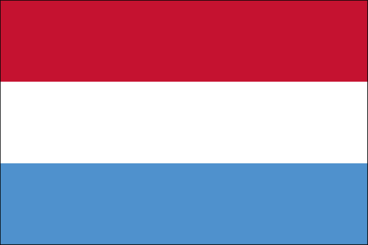 12x18" Nylon flag of Luxembourg