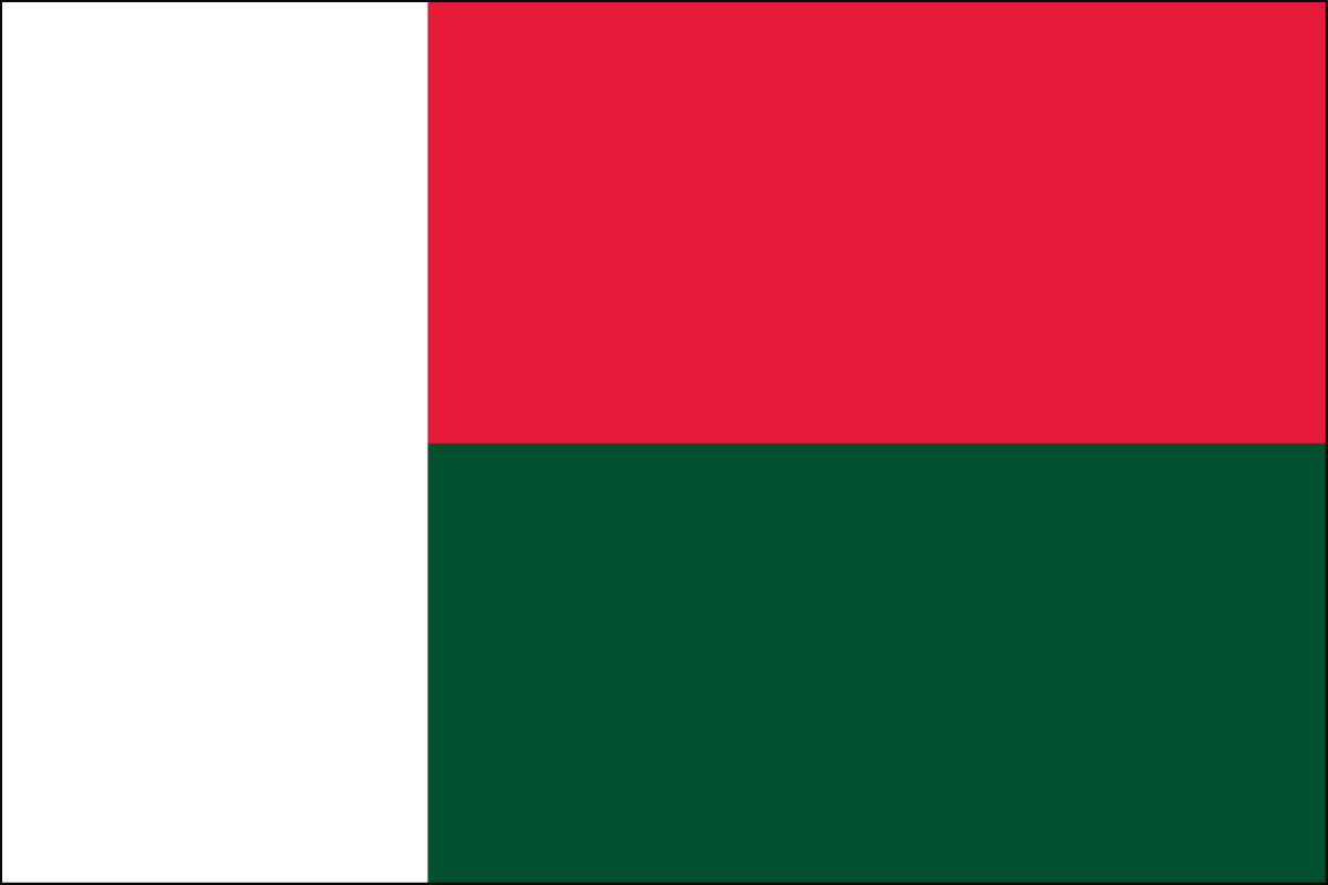 3x5' poly flag of Madagascar