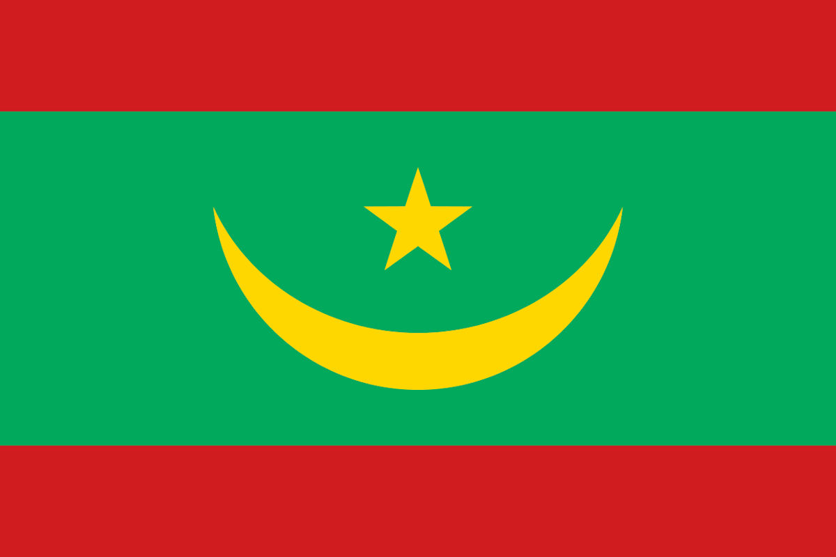 4x6" flag of Mauritania