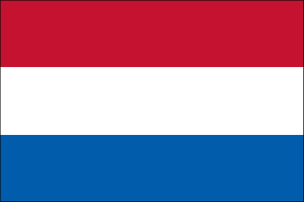 12x18" Nylon flag of Netherlands