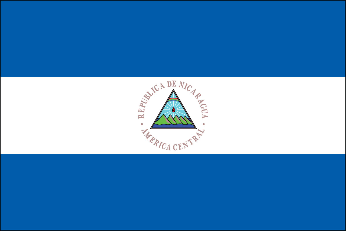 3x5' poly flag of Nicaragua