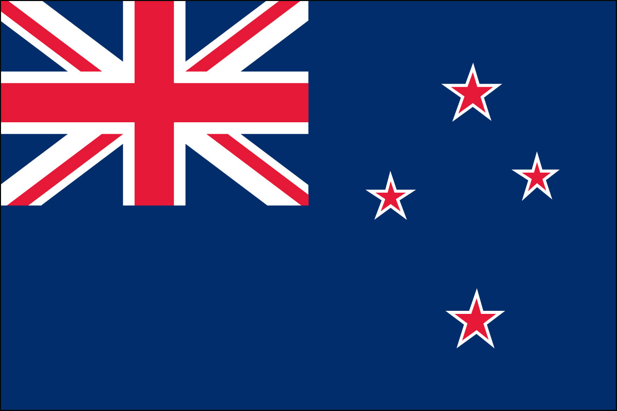 12x18" Nylon flag of New Zealand