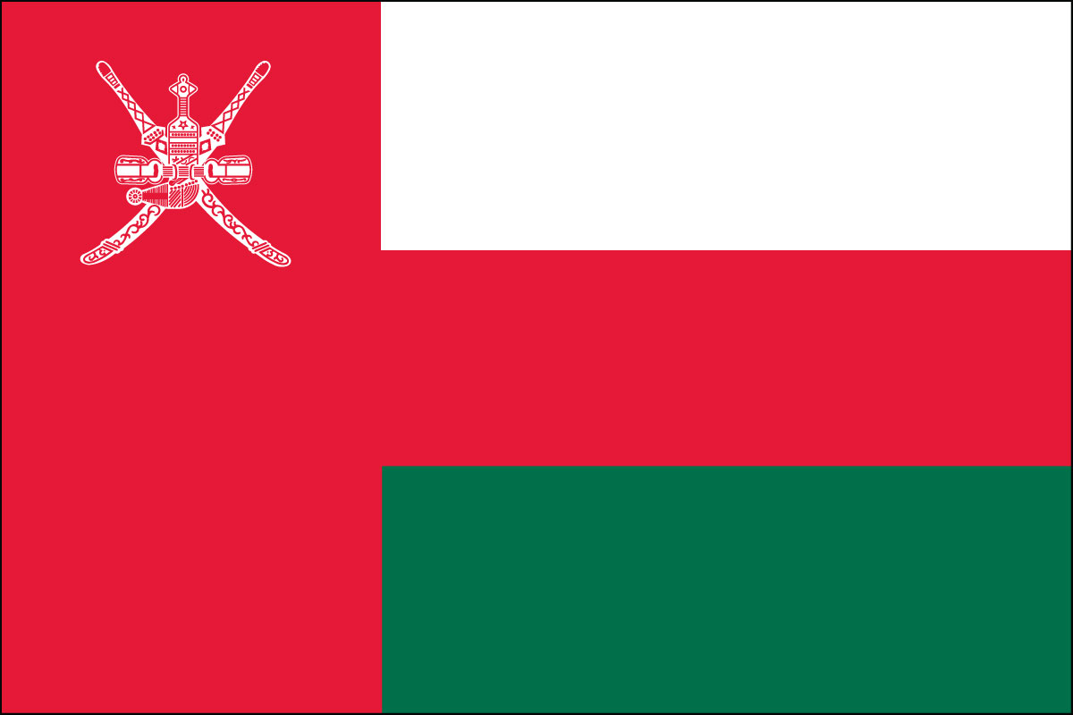 3x5' poly flag of Oman