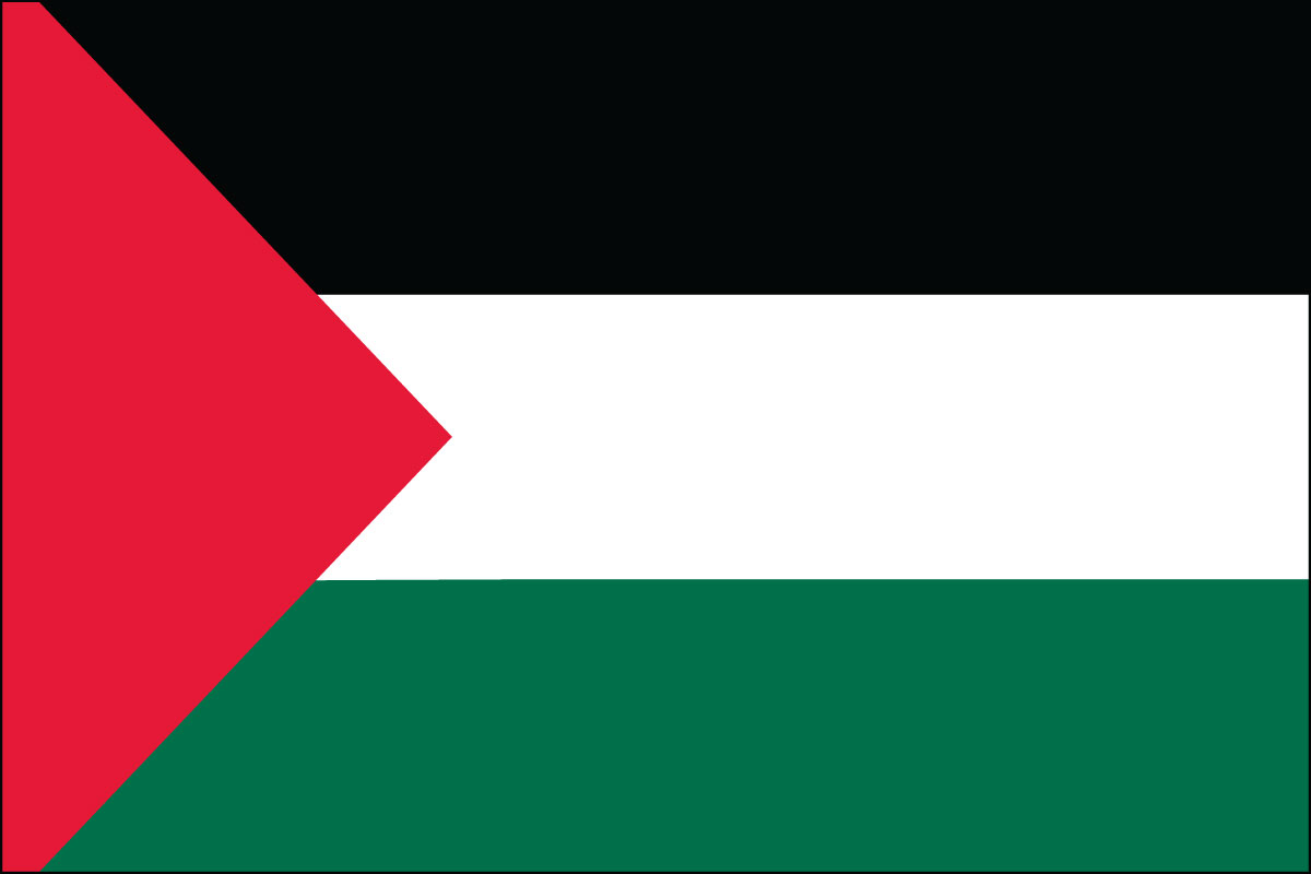 3x5' poly flag of Palestine