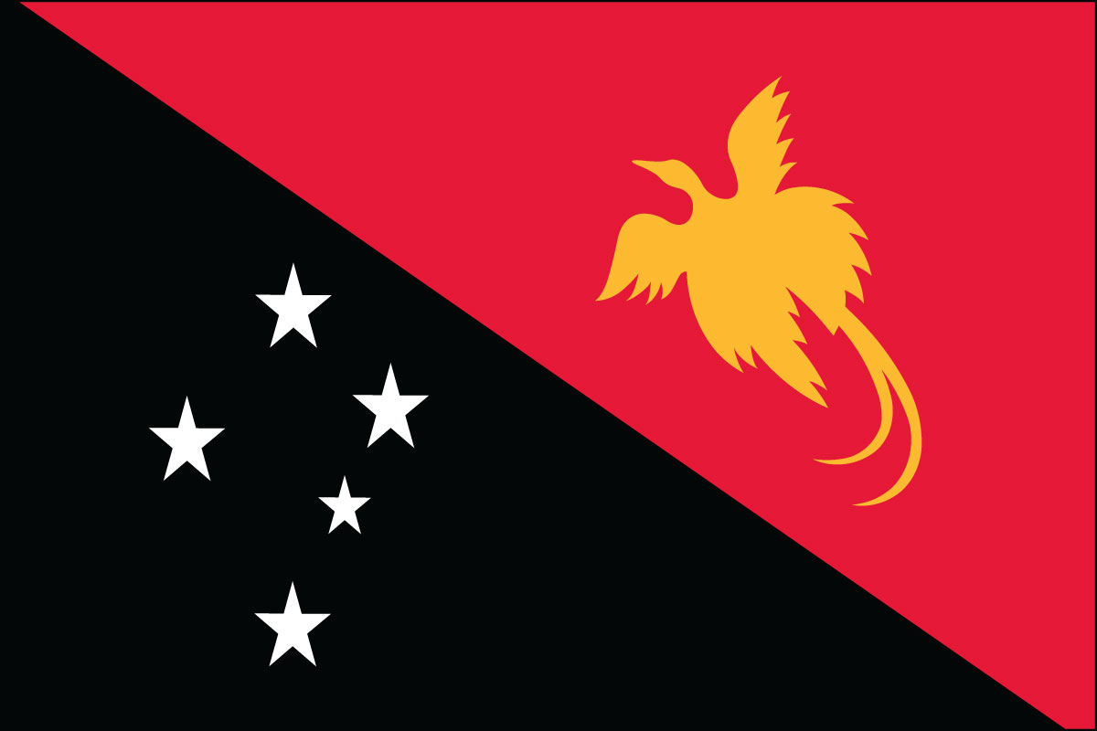 3x5' poly flag of Papua New Guinea