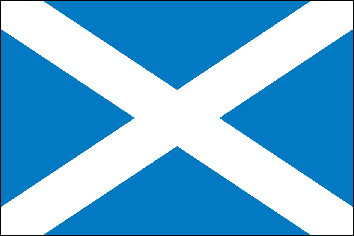 12x18" Nylon flag of Scotland - Cross