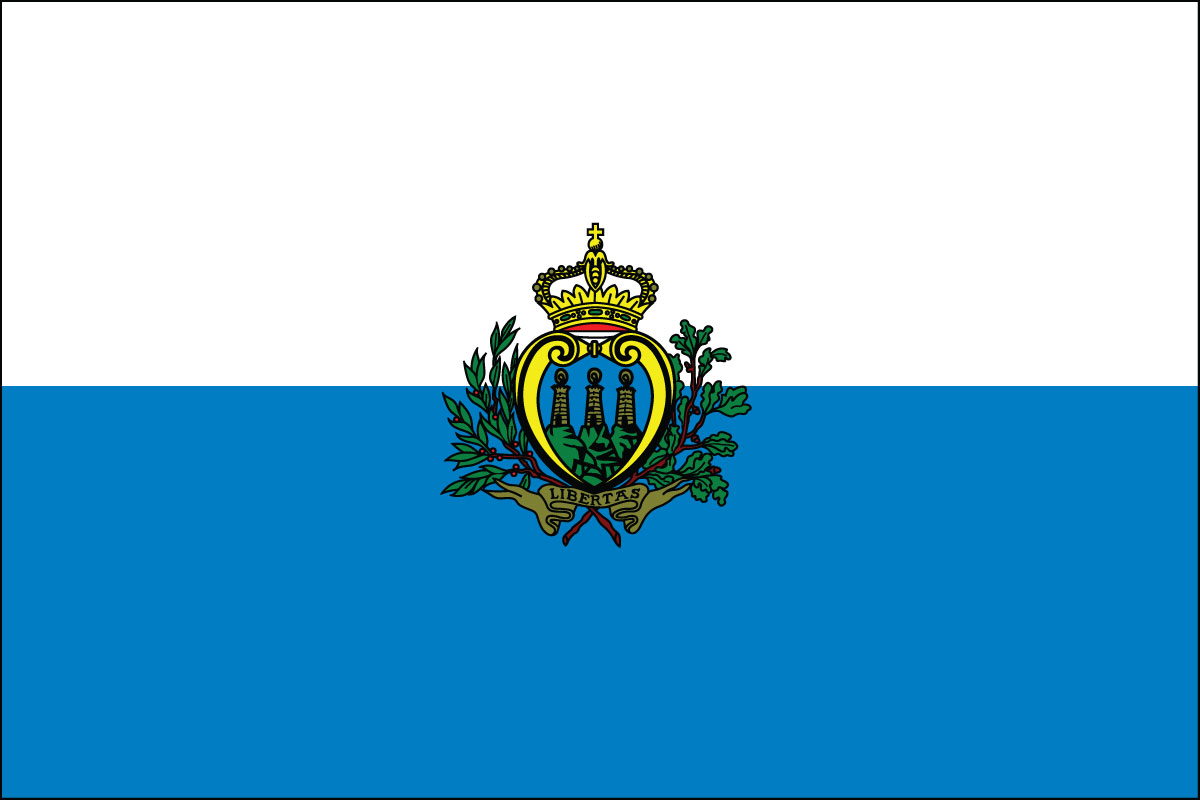 2x3' Nylon flag of San Marino