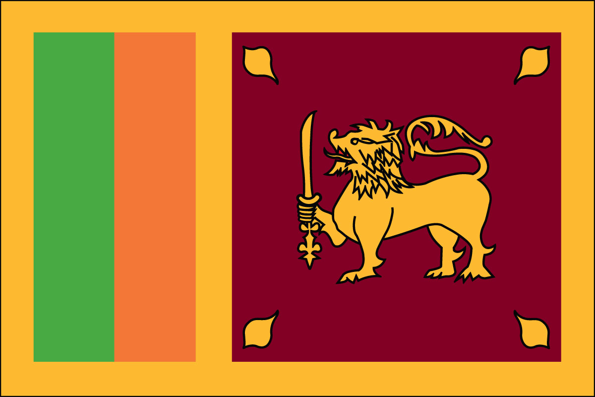 3x5' poly flag of Sri Lanka