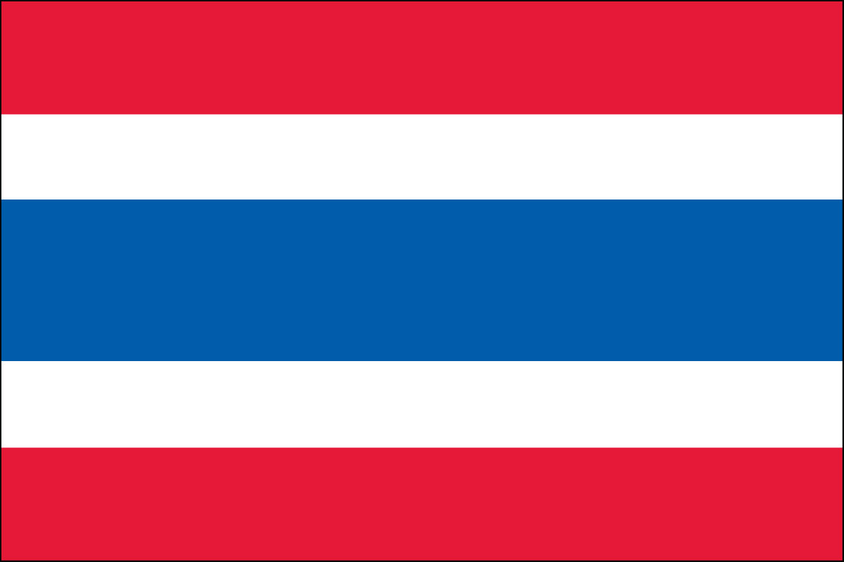 12x18" Nylon flag of Thailand