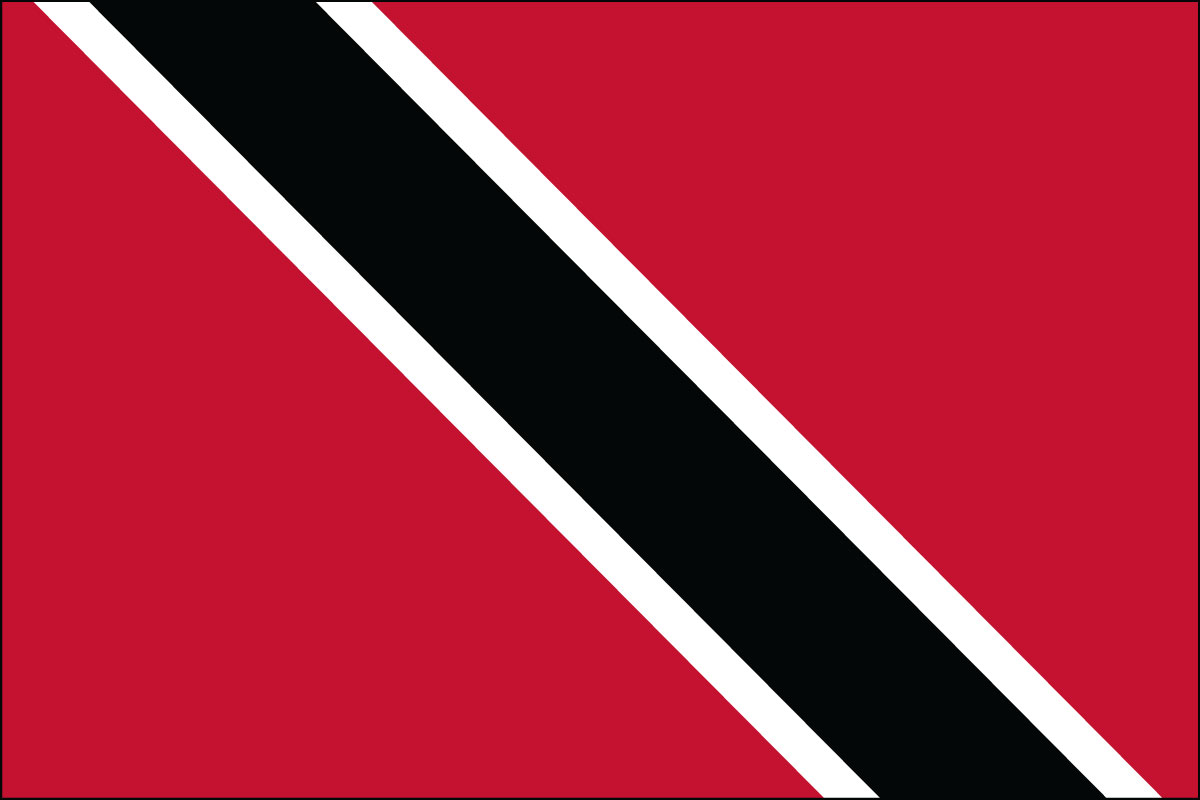 12x18" Nylon flag of Trinidad & Tobago