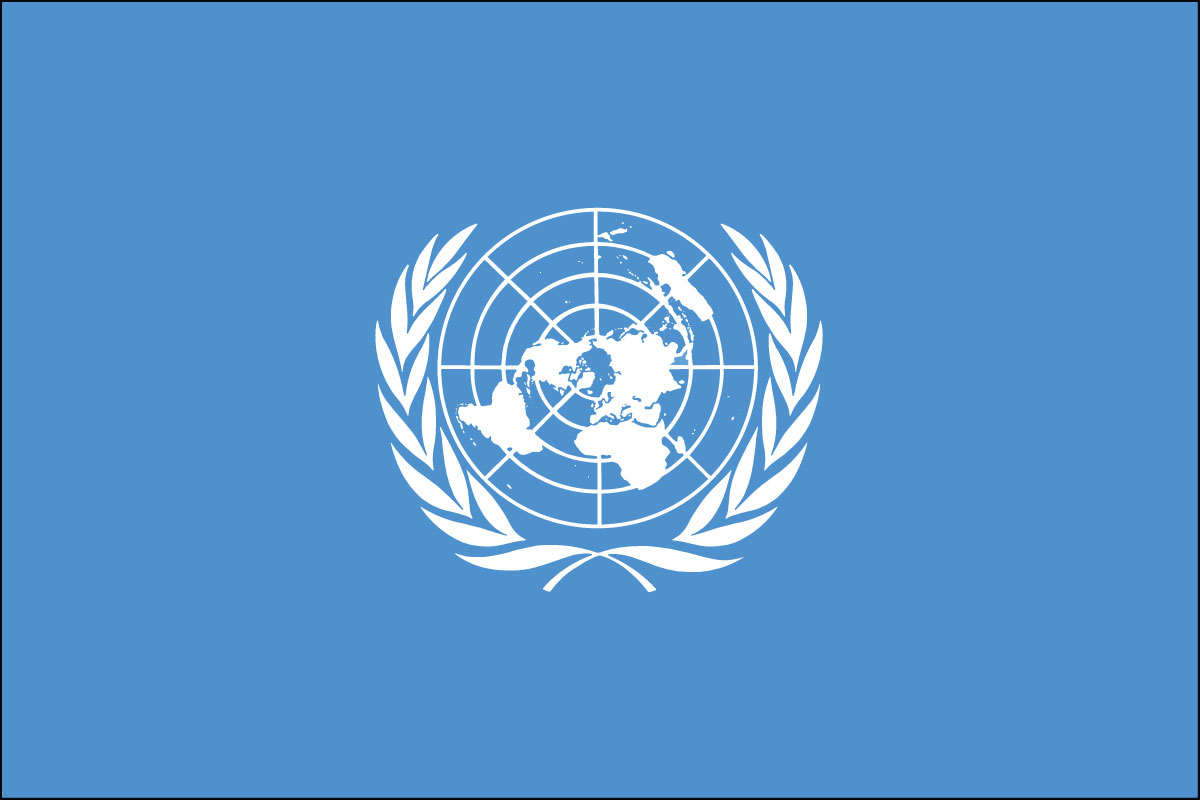 2x3' Nylon flag of United Nations