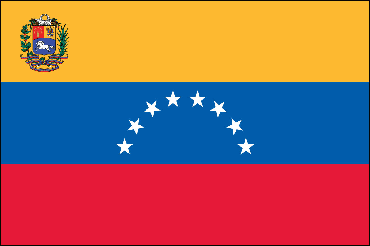 2x3' Nylon flag of Venezuela