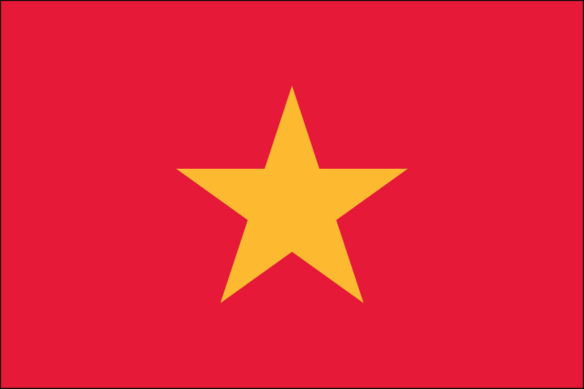 2x3' Nylon flag of Vietnam