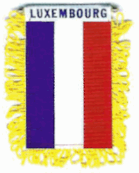 Mini-Banner with flag of Luxembourg