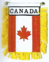 Mini-Banner with flag of Canada