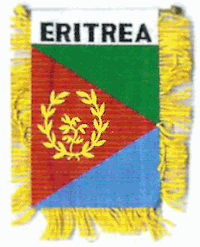 Mini-Banner with flag of Eritrea