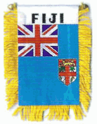 Mini-Banner with flag of Fiji