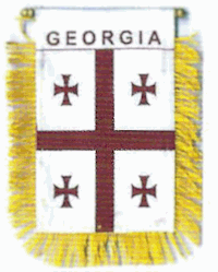 Mini-Banner with flag of Georgia