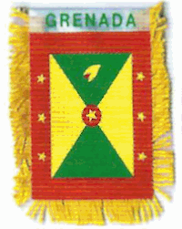 Mini-Banner with flag of Grenada