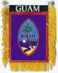 Mini-Banner with flag of Guam