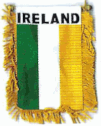 Mini-Banner with flag of Ireland