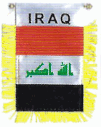 Mini-Banner with flag of Iraq