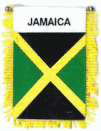 Mini-Banner with flag of Jamaica