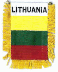 Mini-Banner with flag of Lithuania