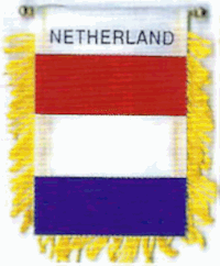 Mini-Banner with flag of Netherlands