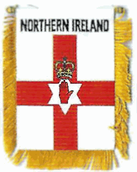 Mini-Banner with flag of Northern Ireland